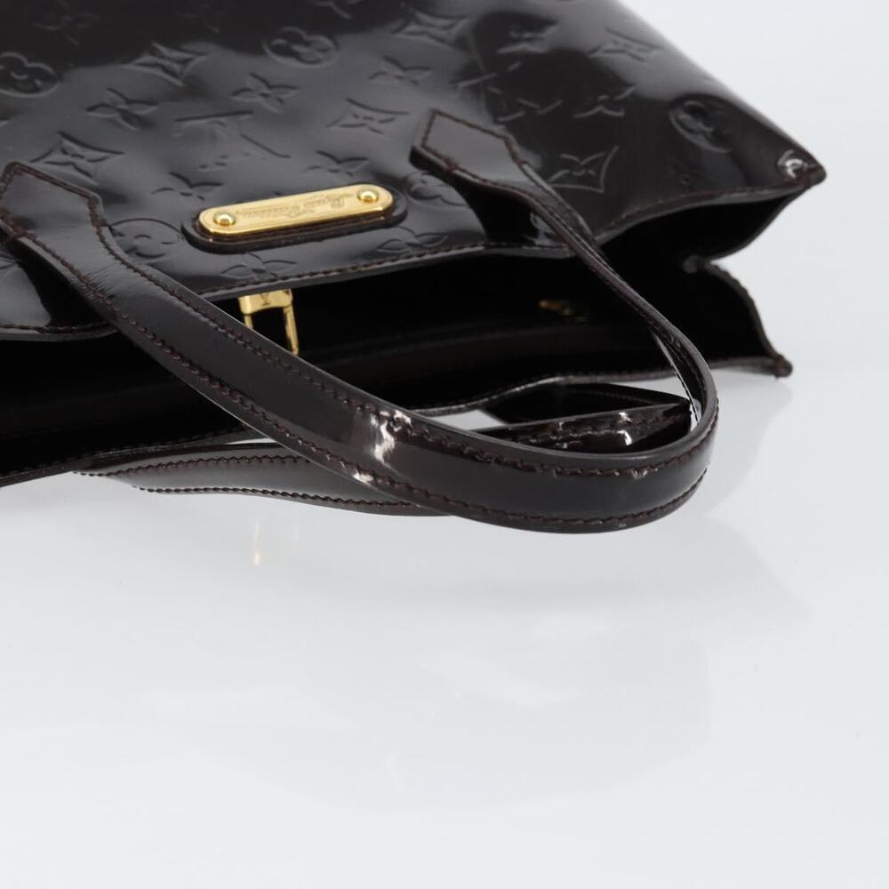 LOUIS VUITTON Monogram Vernis Wilshire PM Hand Bag Amarante M93641 Auth gh1345 - Picture 7 of 16